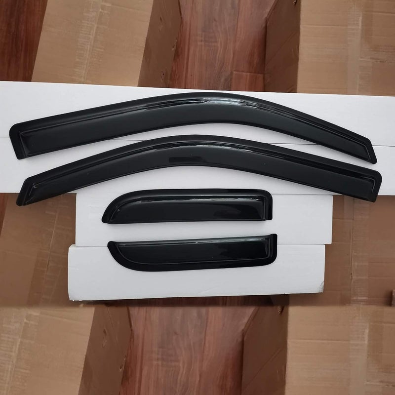TONOYTIM Window Visors Rain Guards Side Vent Guard Shade Sun Wind Deflectors for Ford F150 2004-2014 Super/Extended cab, 94738 4-Pieces Set - Image 5